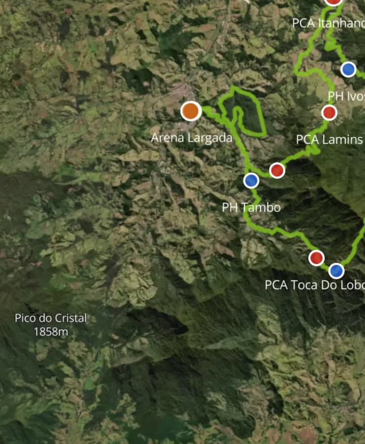 AI route description published beside a 3D race map